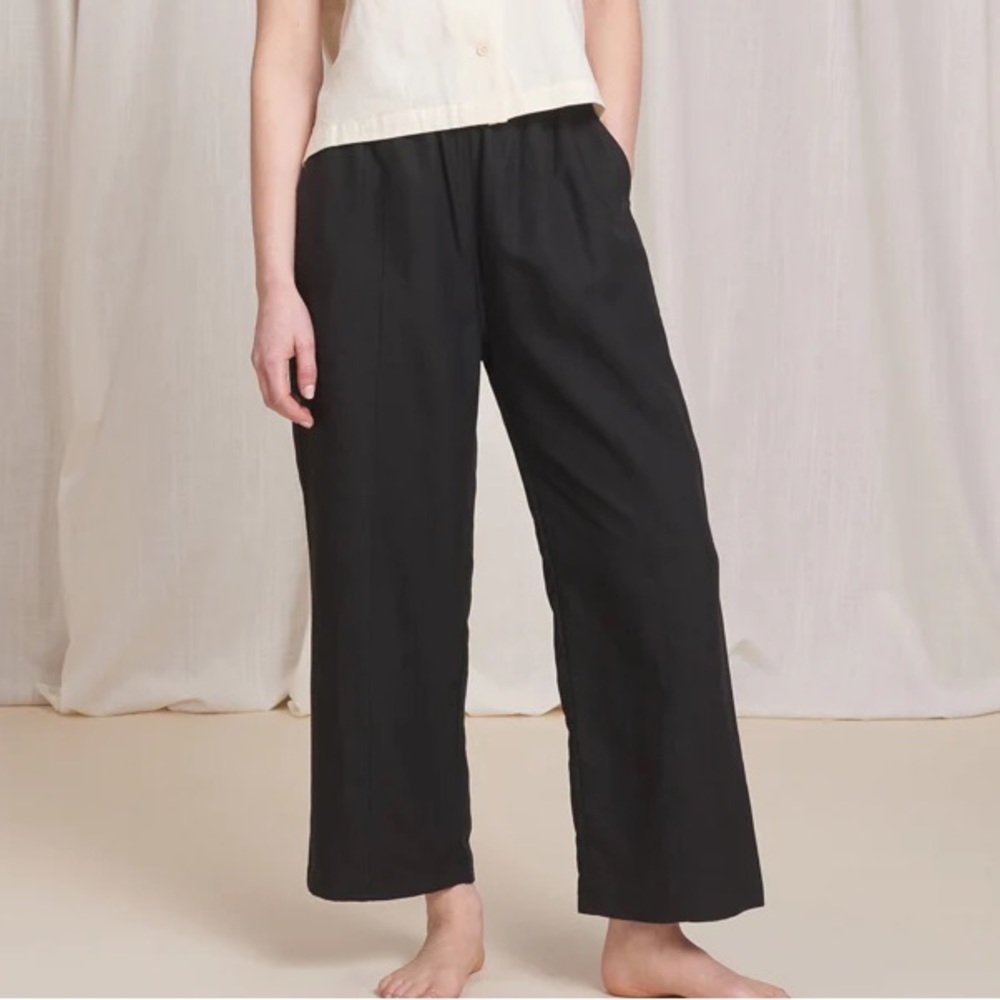 Tradlands Paloma Linen Pants in Black